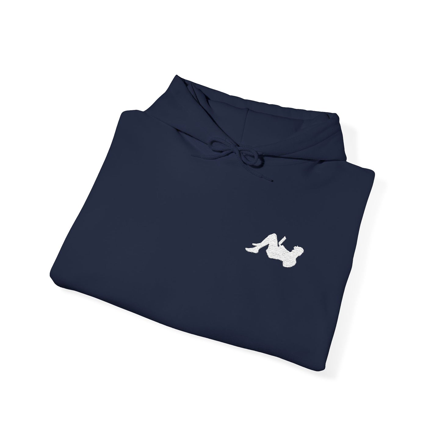 Remote Worker_Embroidered Hoodie_White Logo