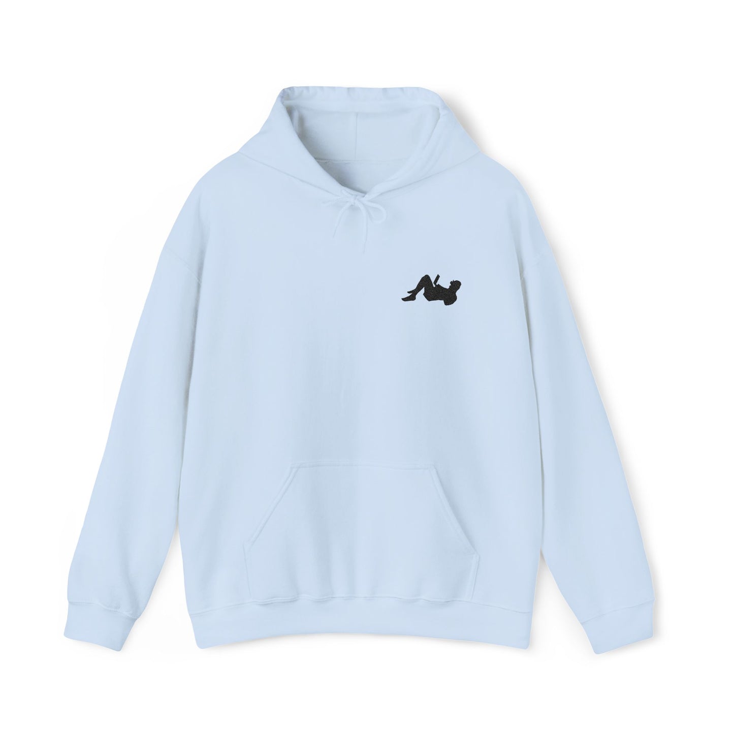Remote Worker_Embroidered Hoodie_Black Logo