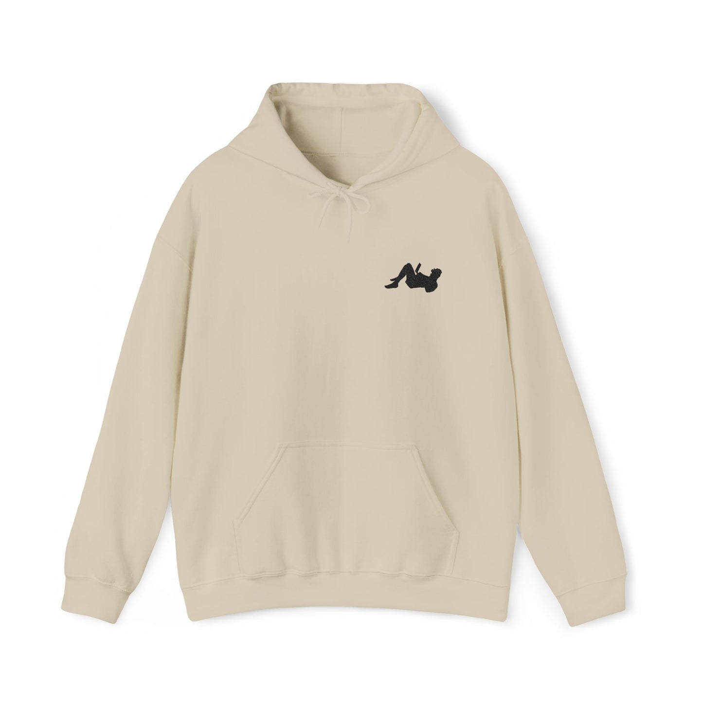 Remote Worker_Embroidered Hoodie_Black Logo