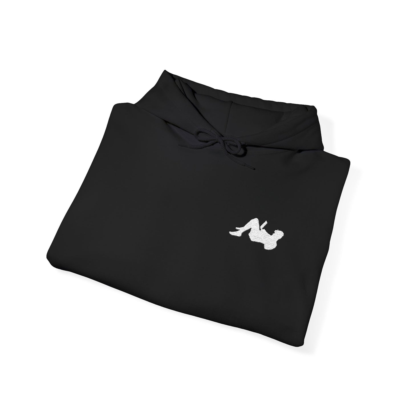 Remote Worker_Embroidered Hoodie_White Logo