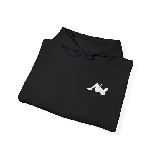 Remote Worker_Embroidered Hoodie_White Logo