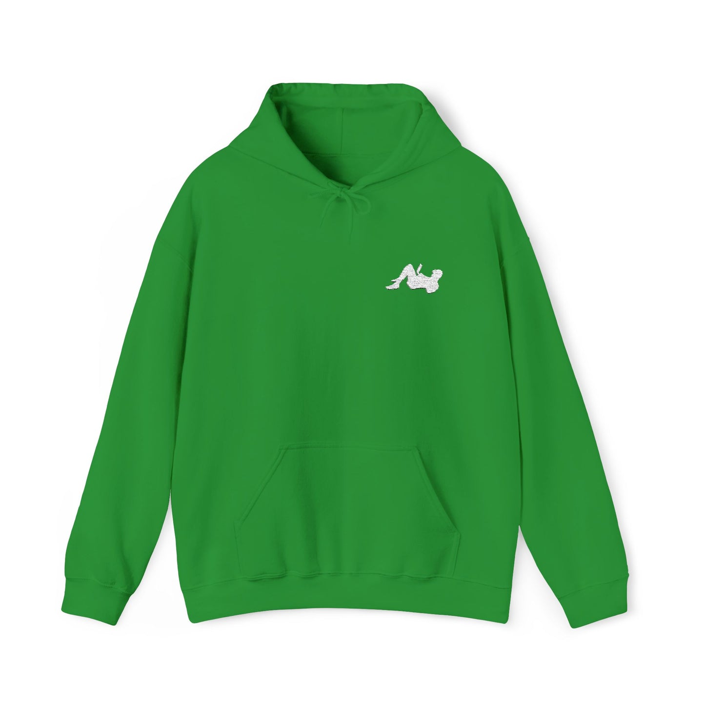Remote Worker_Embroidered Hoodie_White Logo