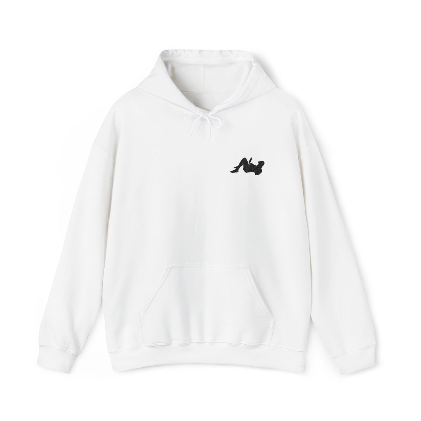 Remote Worker_Embroidered Hoodie_Black Logo