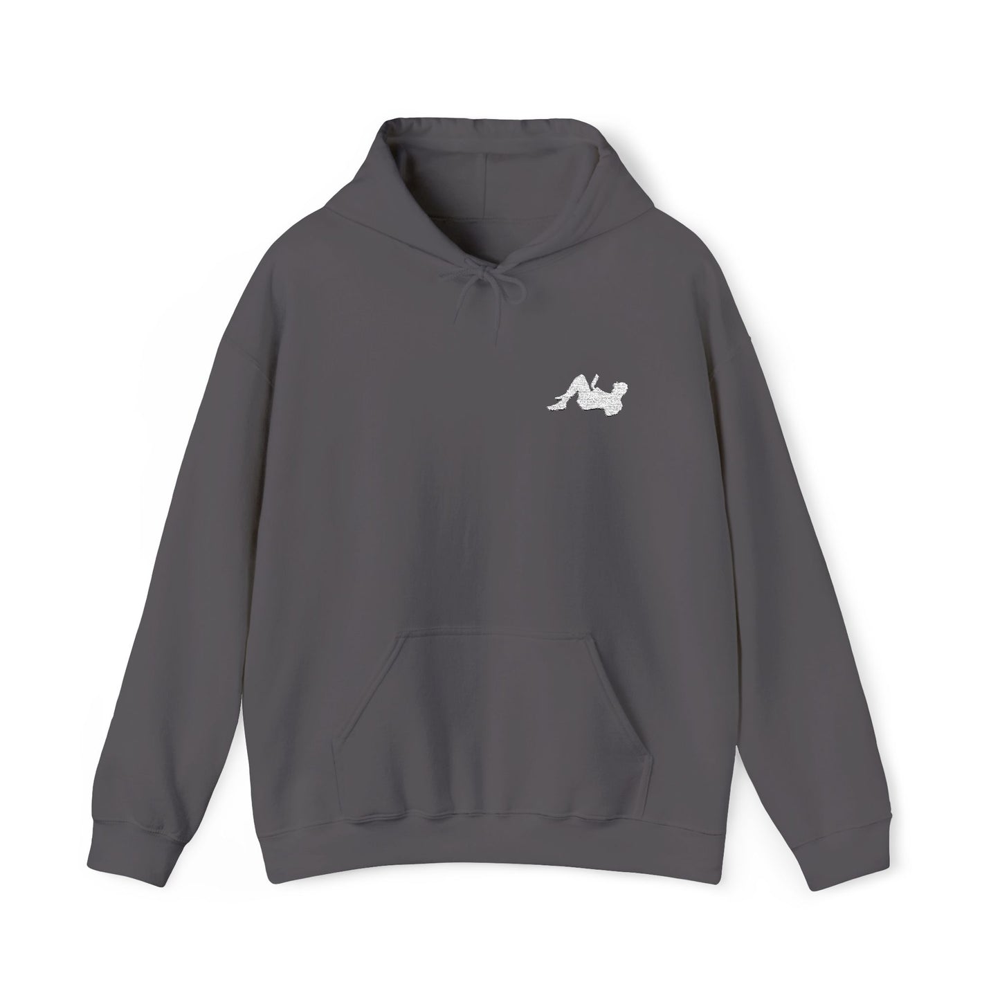 Remote Worker_Embroidered Hoodie_White Logo